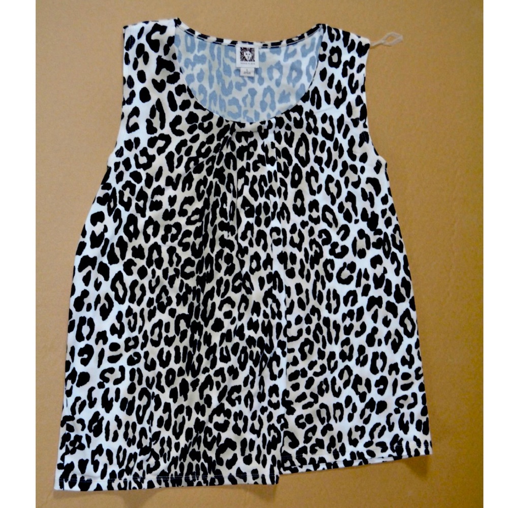 Anne Klein leopard print top